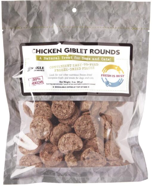 Freeze Dried Chicken Giblet Rounds