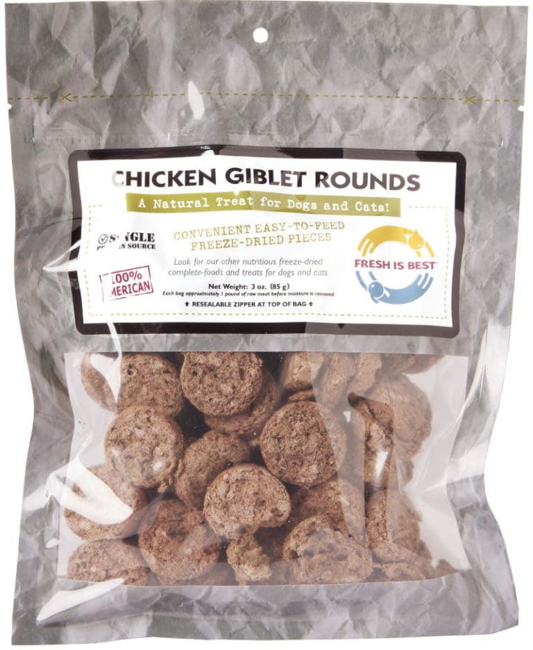 Freeze Dried Chicken Giblet Treats Cat & Dog Treats Fresh Is Best®