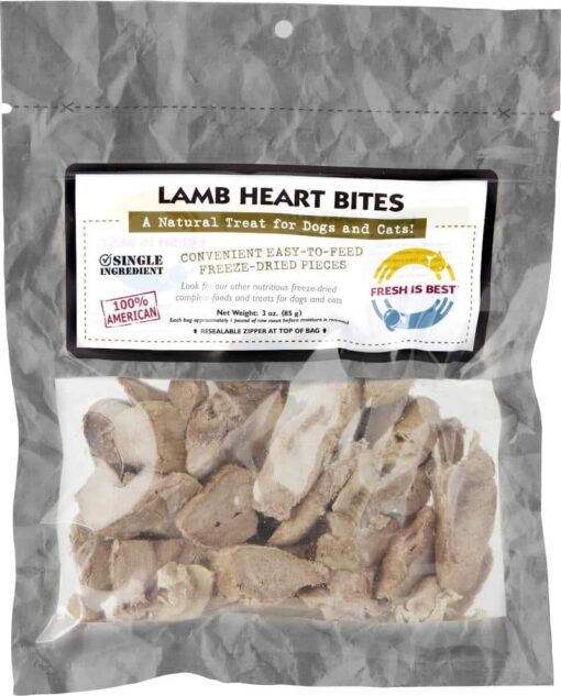 Freeze Dried Lamb Heart Bites