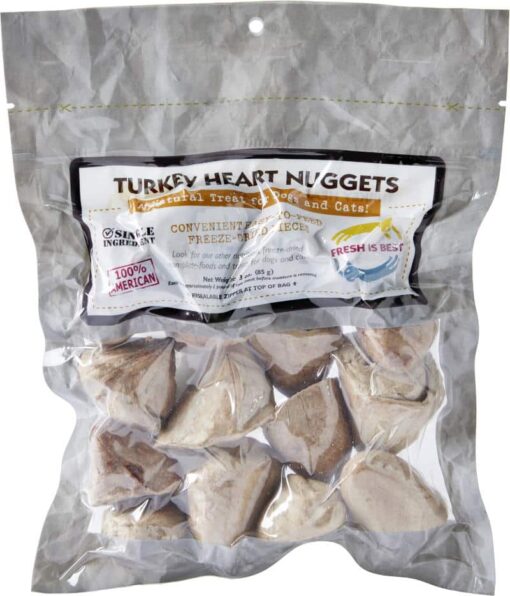Freeze Dried Turkey Heart Nuggets