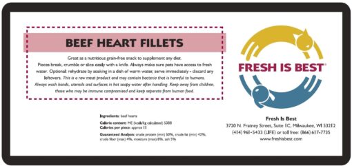 Freeze Dried Beef Heart Fillets - Image 4