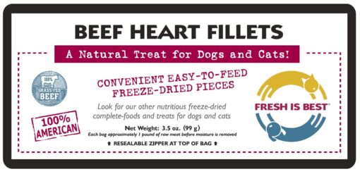 Freeze Dried Beef Heart Fillets - Image 3