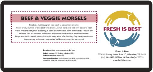 Freeze Dried Beef & Veggie Morsels - Image 4
