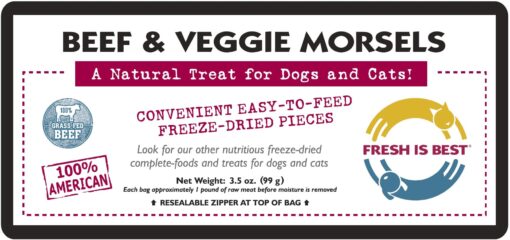 Freeze Dried Beef & Veggie Morsels - Image 3