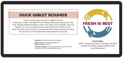 Freeze Dried Duck Giblet Rounds - Image 4