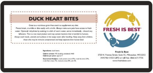 Freeze Dried Duck Heart Bites - Image 4