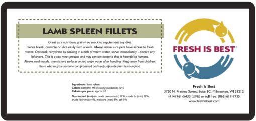 Freeze Dried Lamb Spleen Fillets - Image 4