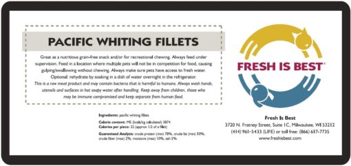 Freeze Dried Pacific Whiting Fillets - Image 4