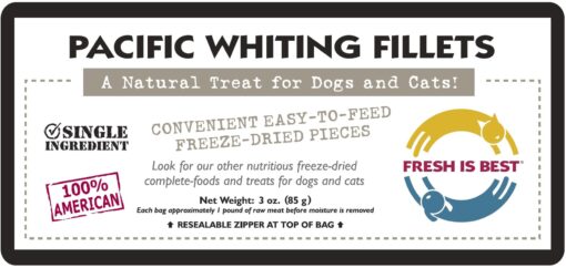 Freeze Dried Pacific Whiting Fillets - Image 3