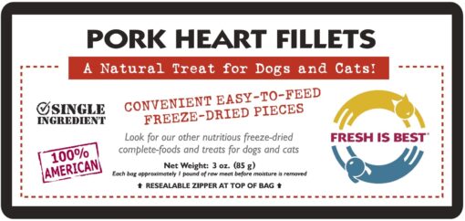 Freeze Dried Pork Heart Fillets - Image 4