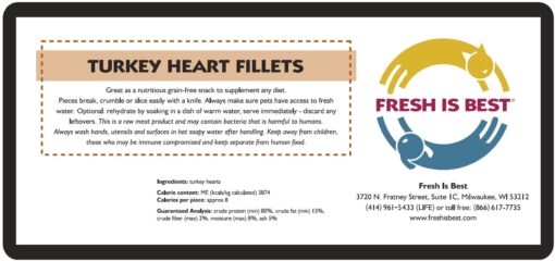 Freeze Dried Turkey Heart Fillets - Image 4