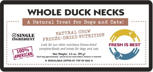 Freeze Dried Whole Duck Necks - Image 3