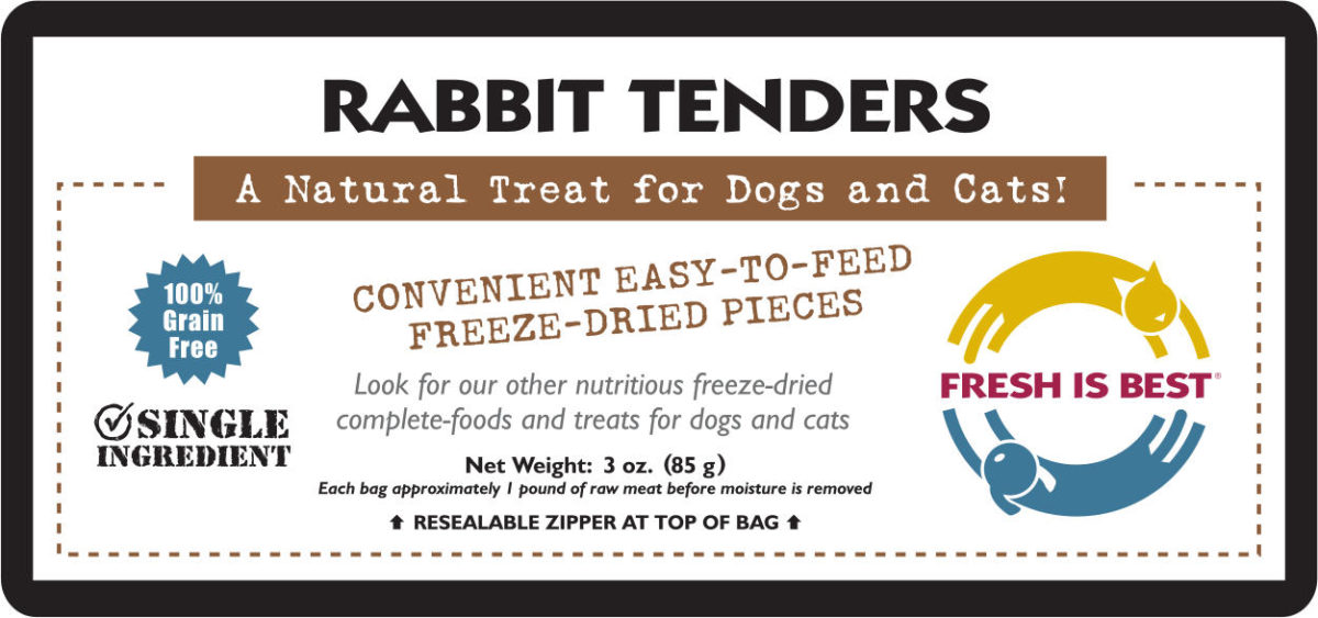 Freeze Dried Rabbit Tenders | Cat & Dog Treats | Fresh Is Best®