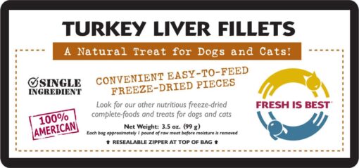 Freeze Dried Turkey Liver Fillets - Image 3