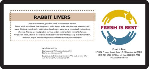Freeze Dried Rabbit Livers - Image 4