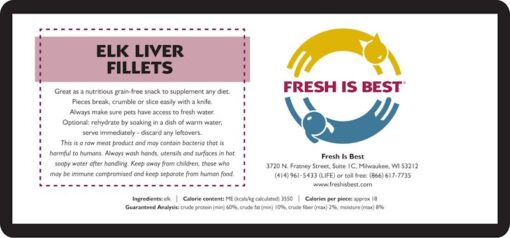 Freeze Dried Elk Liver Fillets - Image 3
