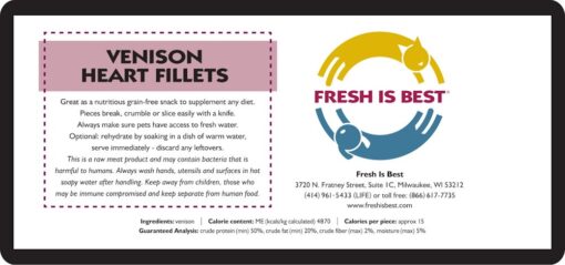 Freeze Dried Venison Heart Fillets - Image 3