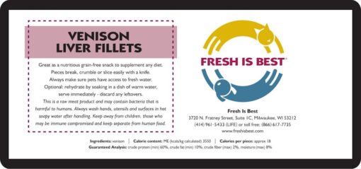 Freeze Dried Venison Liver Fillets - Image 3