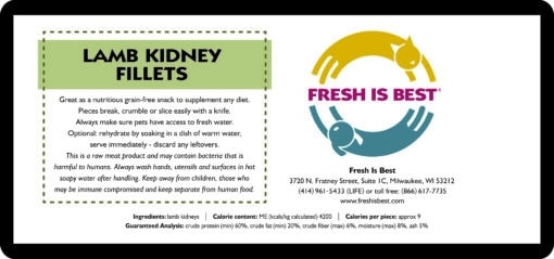 Freeze Dried Lamb Kidney Fillets - Image 4