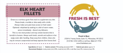 Freeze Dried Elk Heart Fillets - Image 4