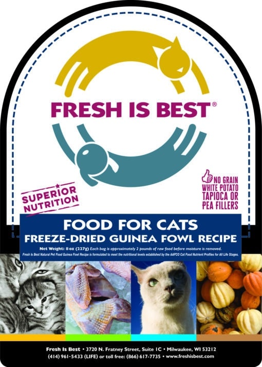 Freeze Dried Guinea Fowl Cat Food