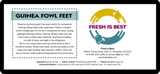 Freeze Dried Guinea Fowl Feet - Image 4