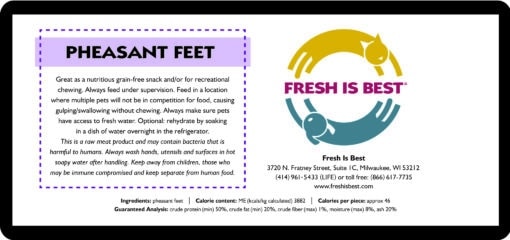Freeze Dried Pheasant Feet - Image 4