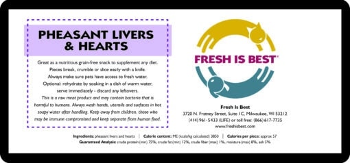 Freeze Dried Pheasant Livers & Hearts - Image 4